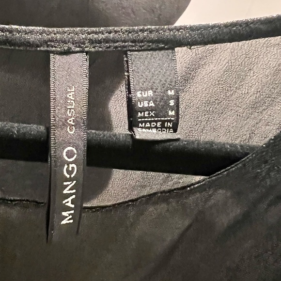 Mango Shimmering Black Blouse - Picture 7 of 7